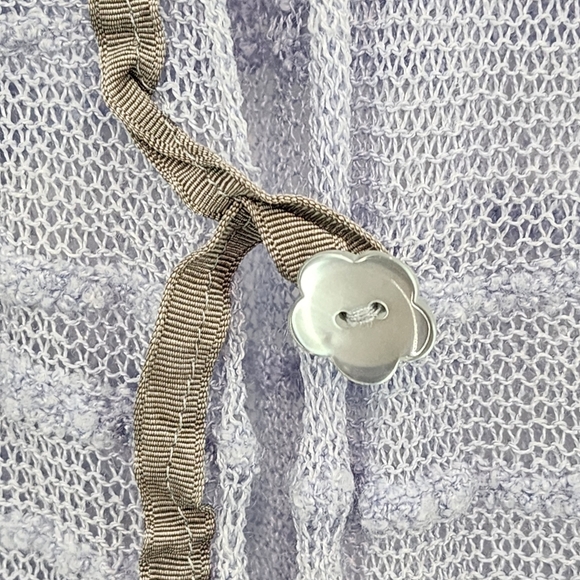 Neesh by DAR Women's Textured Knit Lace Up Button Closure Cardigan Sweater - M/L - Picture 4 of 12